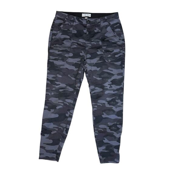 Knox Rose Womens Neutral Camo Mid-Rise Utility Ankle Skinny Pants Size 14 - Picture 8 of 9